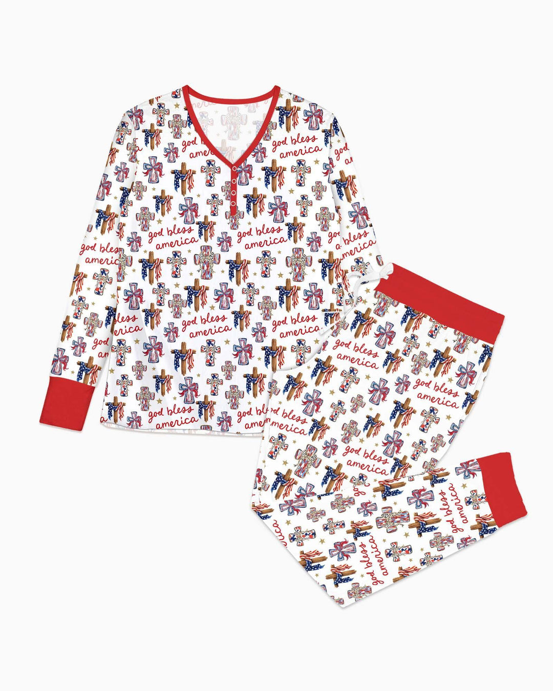 Vorlage Bambus Damen Pyjama Set