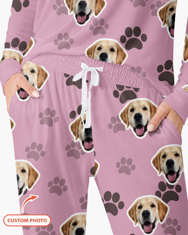 Personalized Dog & Cat Photo Bamboo Women Pajama Set