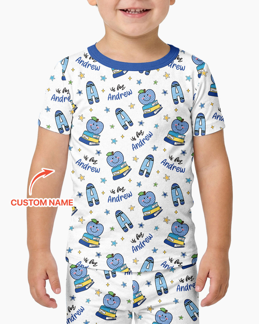 Zweiteiliges, kurzärmliges Pyjama-Set mit Marienkäfern