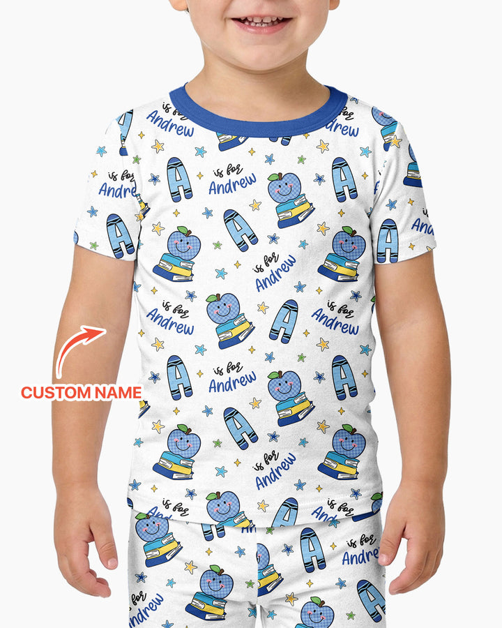 Zweiteiliges, kurzärmliges Pyjama-Set mit Marienkäfern