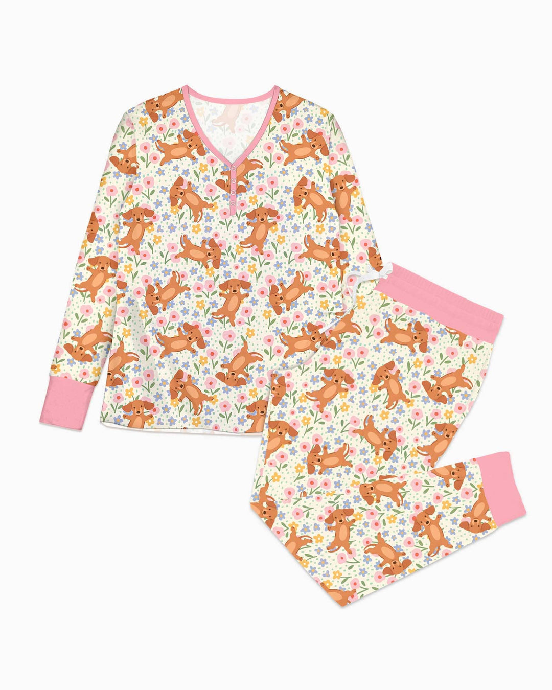 Vorlage Bambus Damen Pyjama Set