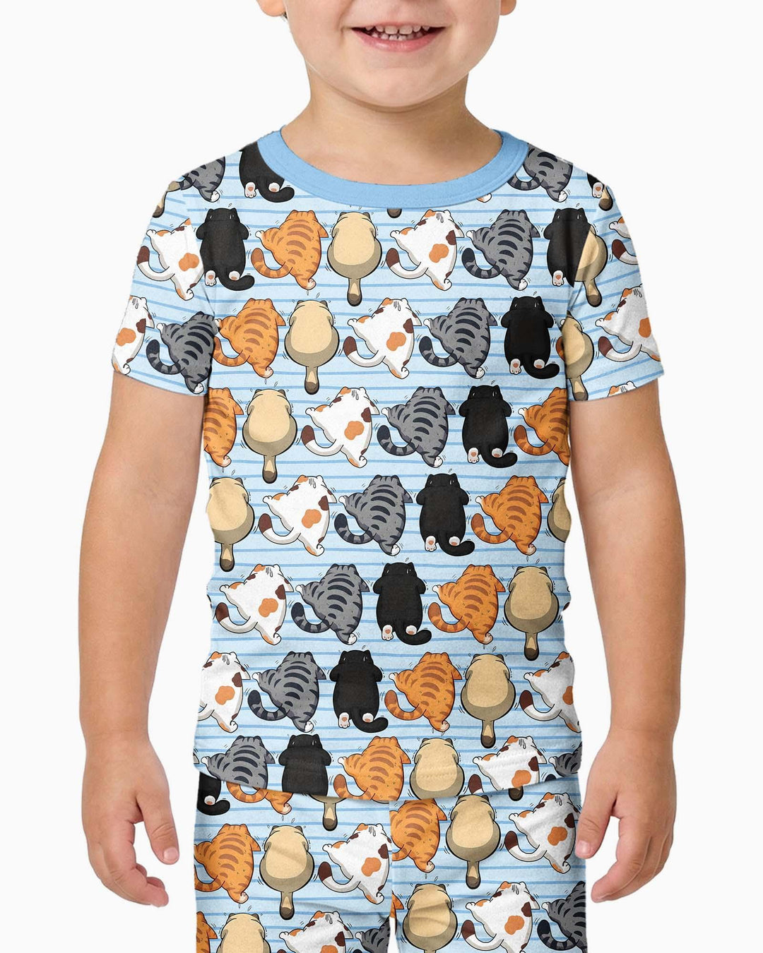 Zweiteiliges, kurzärmliges Pyjama-Set mit Marienkäfern