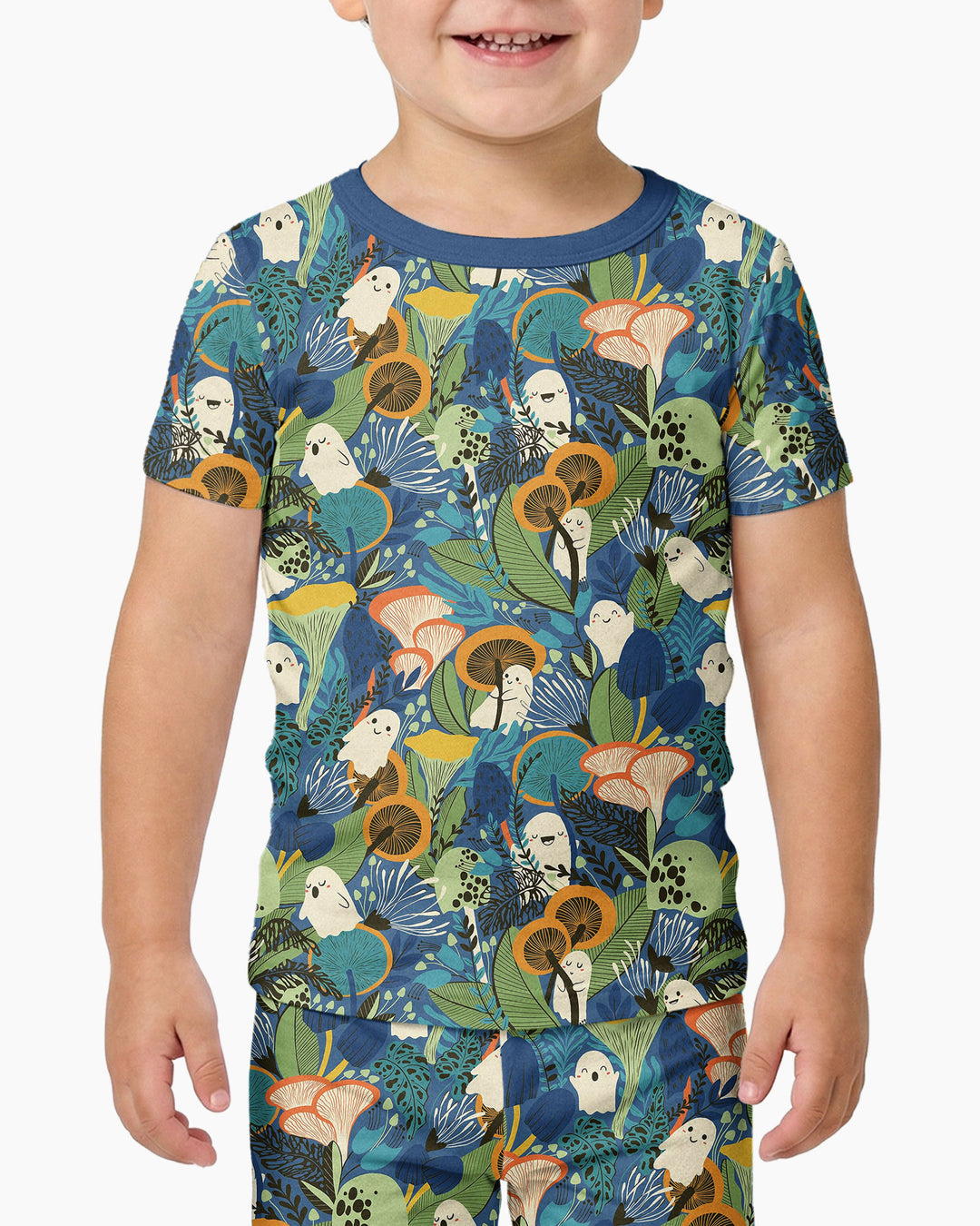 Ghost Forest Bamboo Two Piece Short Sleeve Pajama Set