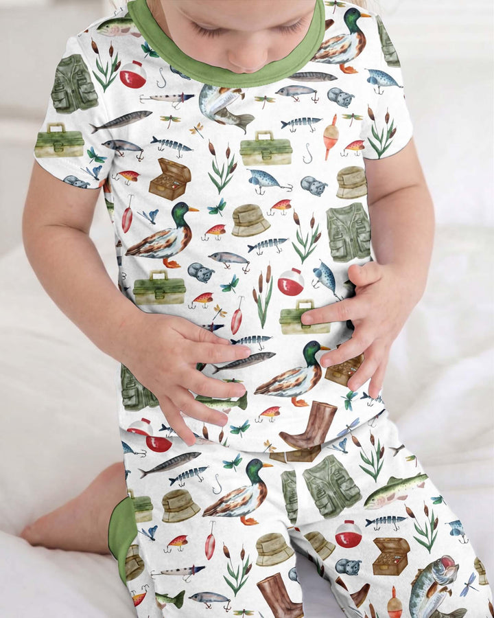 Zweiteiliges, kurzärmliges Pyjama-Set mit Marienkäfern