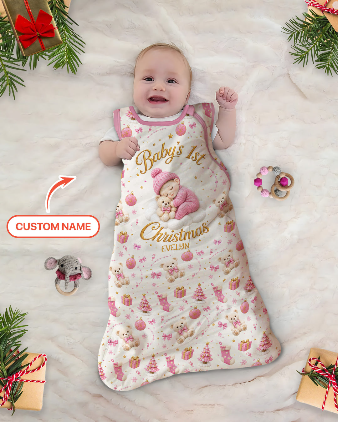 Baby First Christmas Bamboo Sleep Bag