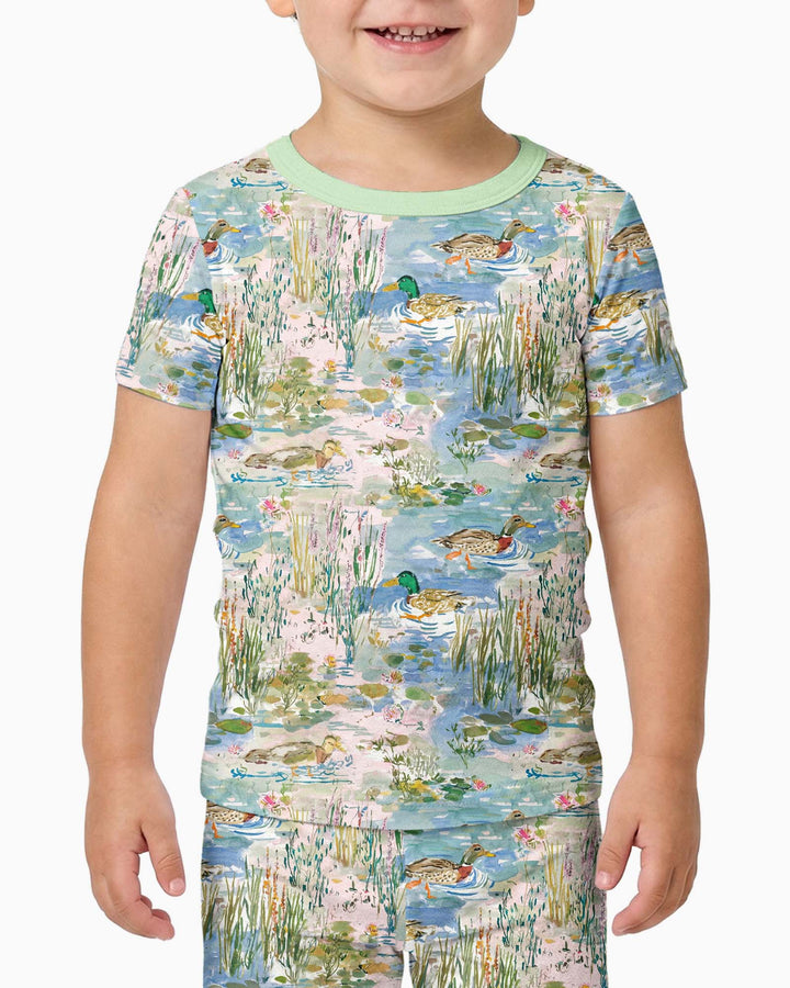 Zweiteiliges, kurzärmliges Pyjama-Set mit Marienkäfern