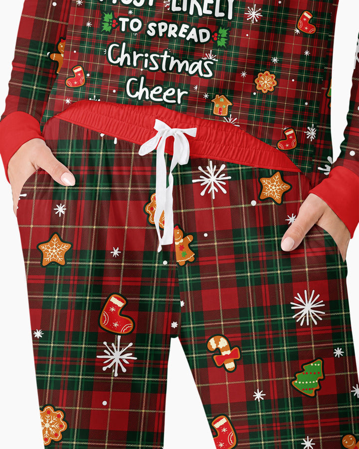 Funny Christmas Family Matching Bamboo Women Pajama Set