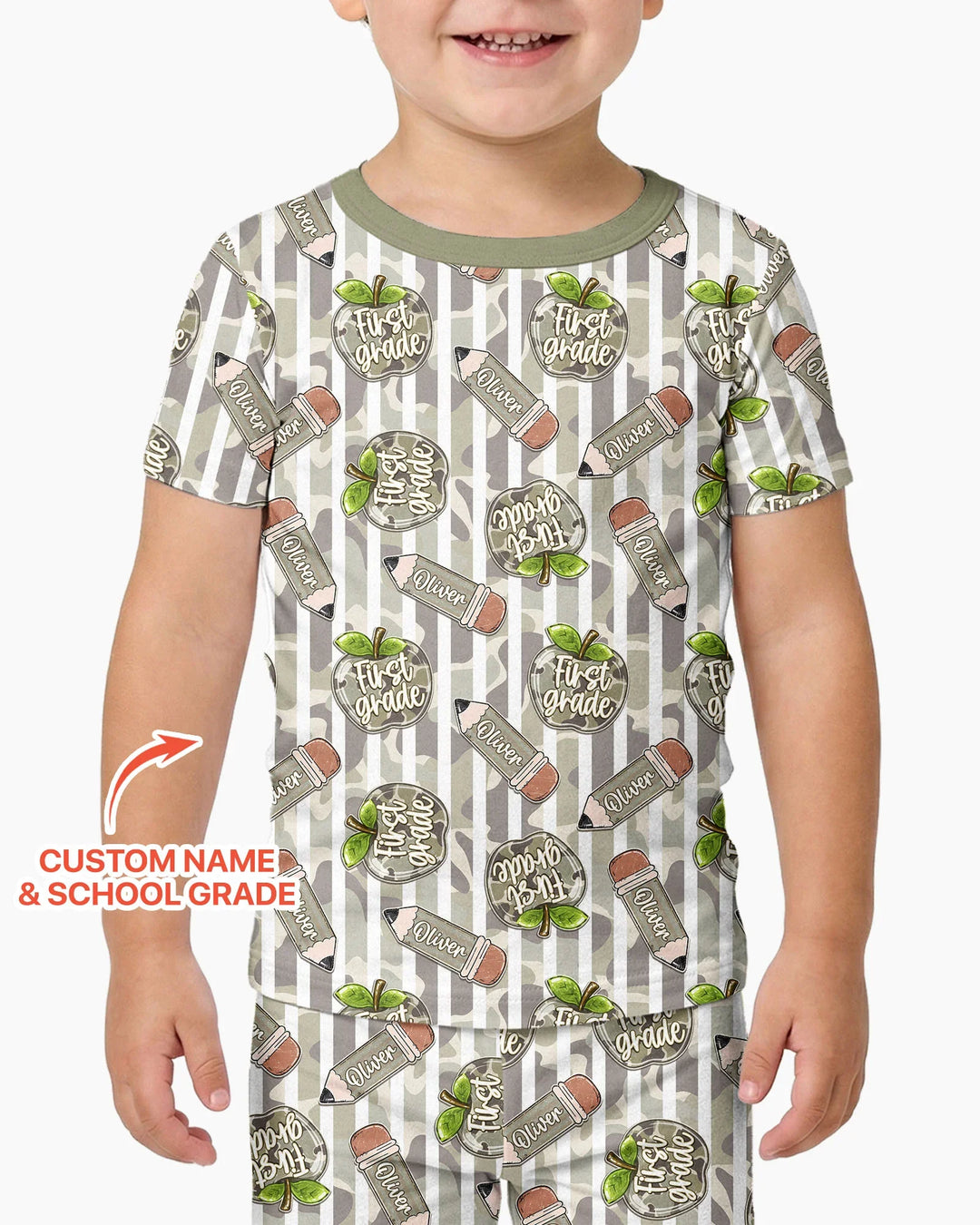 Zweiteiliges, kurzärmliges Pyjama-Set mit Marienkäfern