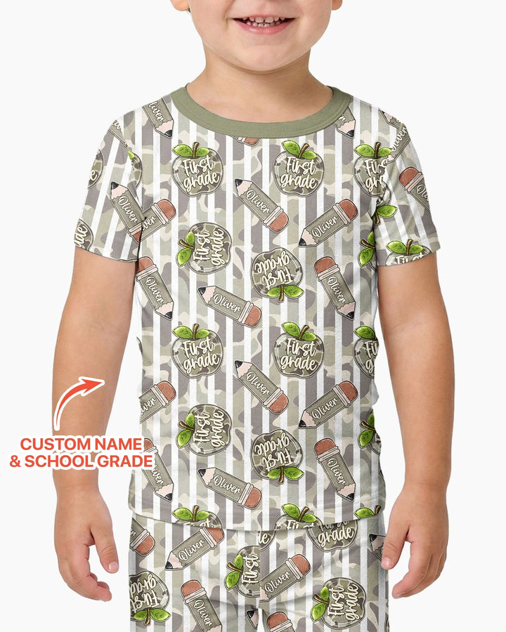 Zweiteiliges, kurzärmliges Pyjama-Set mit Marienkäfern