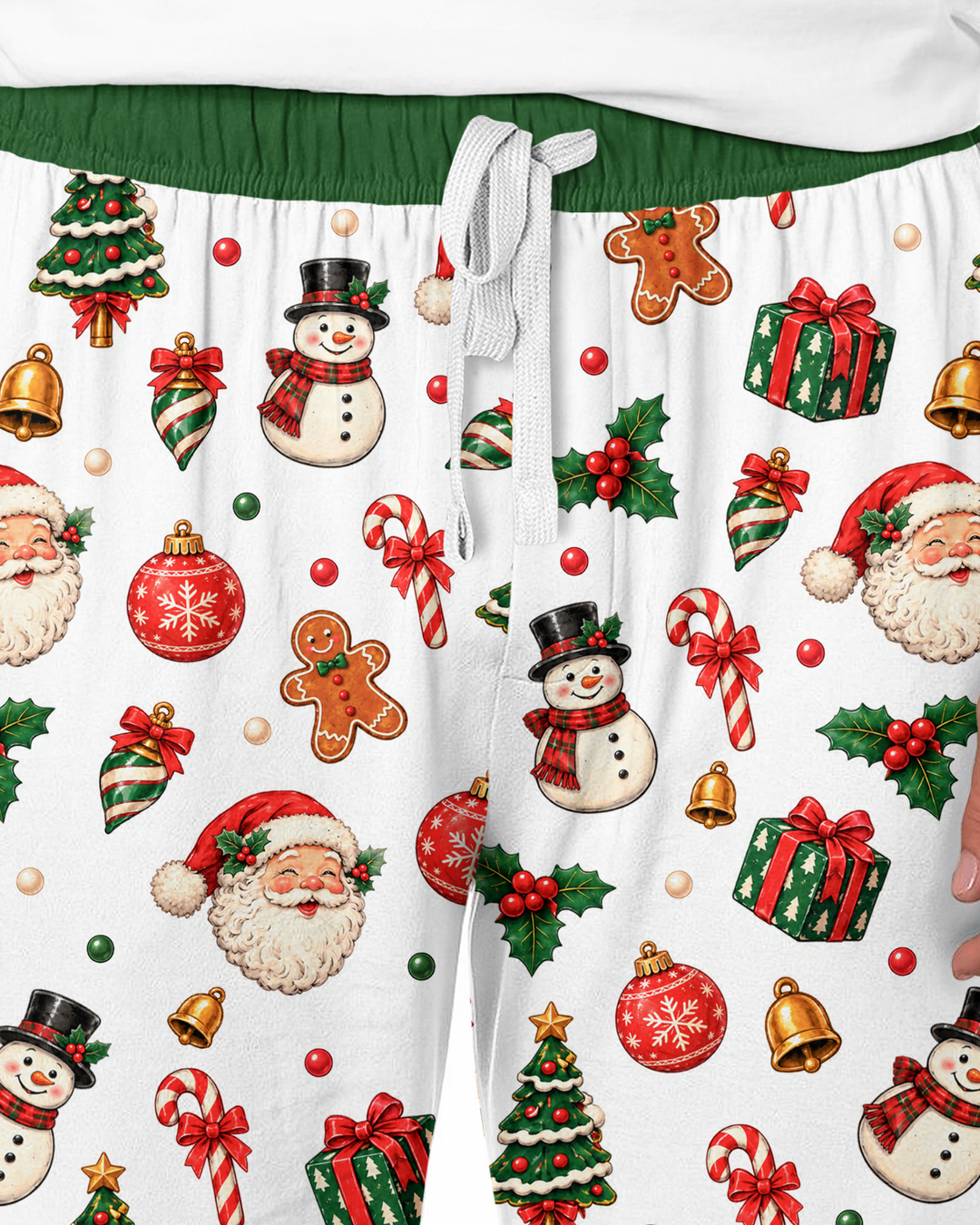 Custom Name Christmas The Bow Bamboo Men's Pajama Set