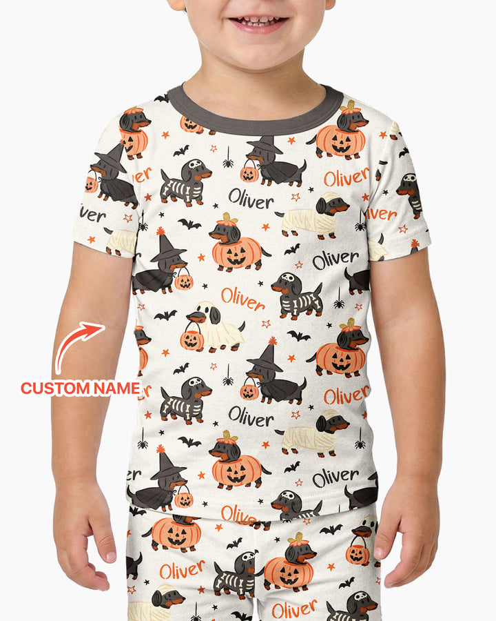 Zweiteiliges, kurzärmliges Pyjama-Set mit Marienkäfern