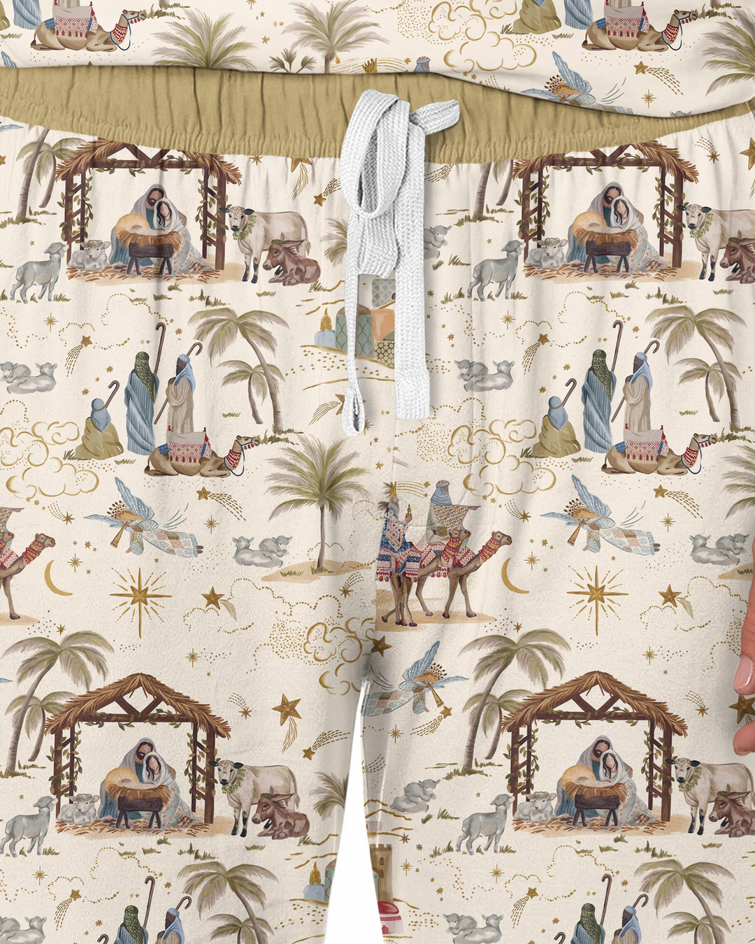 Silent Night Nativity Bamboo Men's Pajama Set