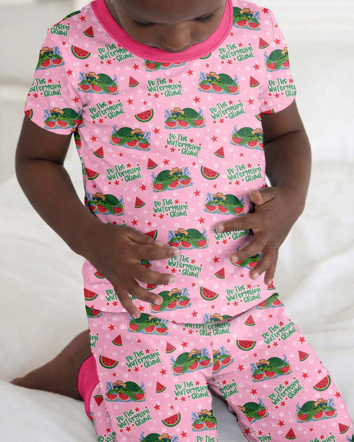 Zweiteiliges, kurzärmliges Pyjama-Set mit Marienkäfern