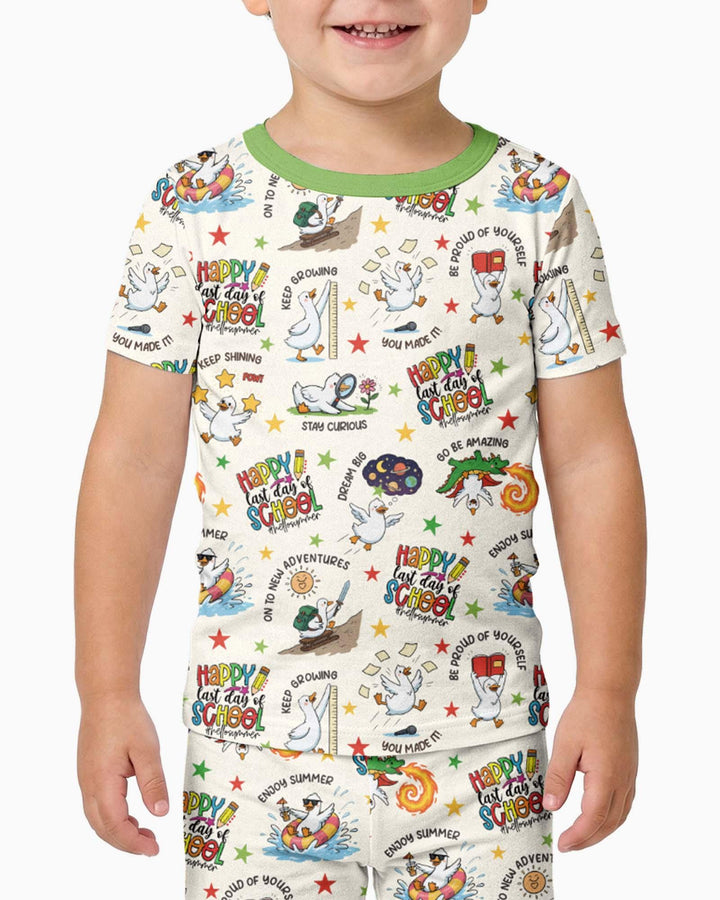 Zweiteiliges, kurzärmliges Pyjama-Set mit Marienkäfern