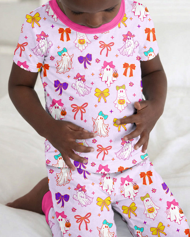 Zweiteiliges, kurzärmliges Pyjama-Set mit Marienkäfern