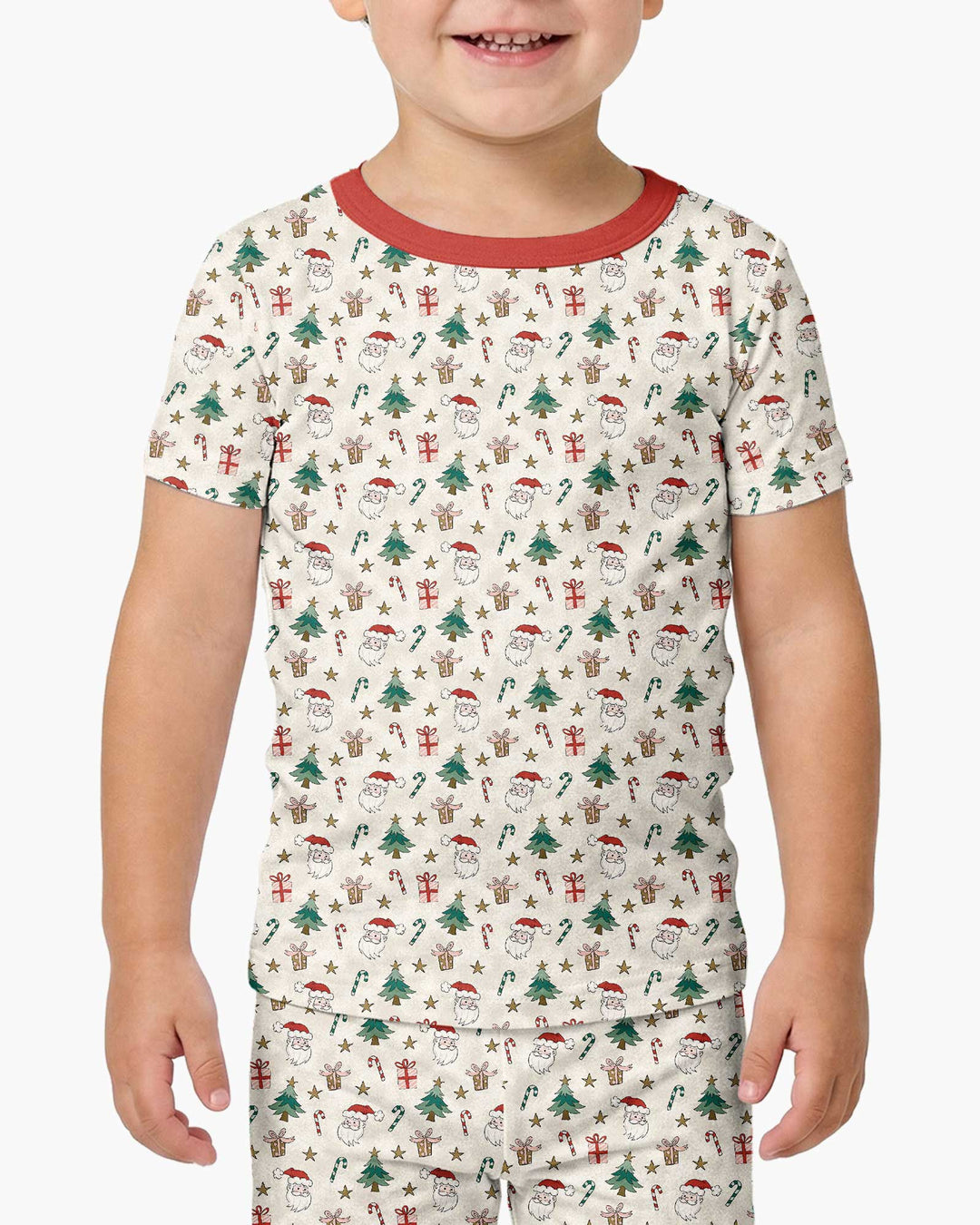 Zweiteiliges, kurzärmliges Pyjama-Set mit Marienkäfern