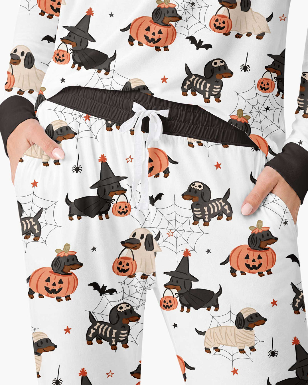 Howl-O-Weenie Dachshund Bamboo Women Pajama Set