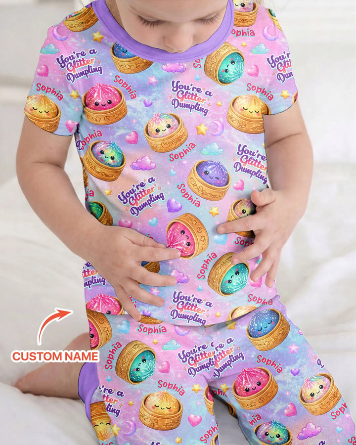 Zweiteiliges, kurzärmliges Pyjama-Set mit Marienkäfern