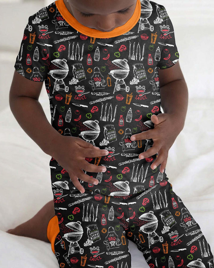 Zweiteiliges, kurzärmliges Pyjama-Set mit Marienkäfern