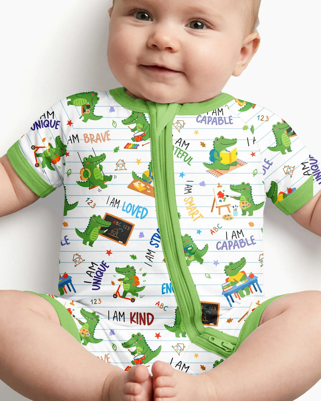 Brave Gator Days Bamboo Shorty Zippy