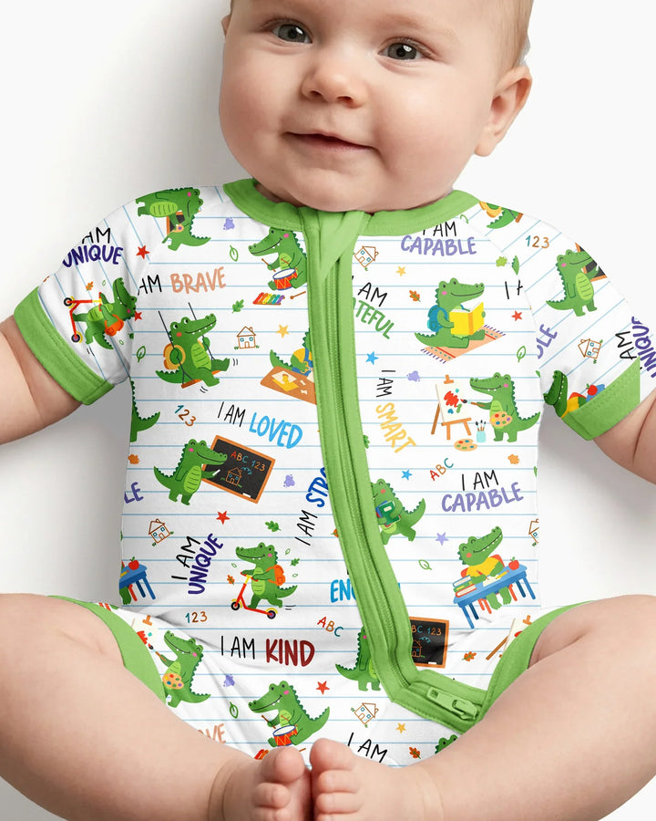 Brave Gator Days Bamboo Shorty Zippy