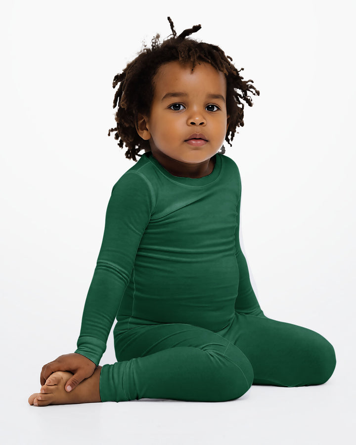 Emerald Bamboo Two Piece Pajama Set
