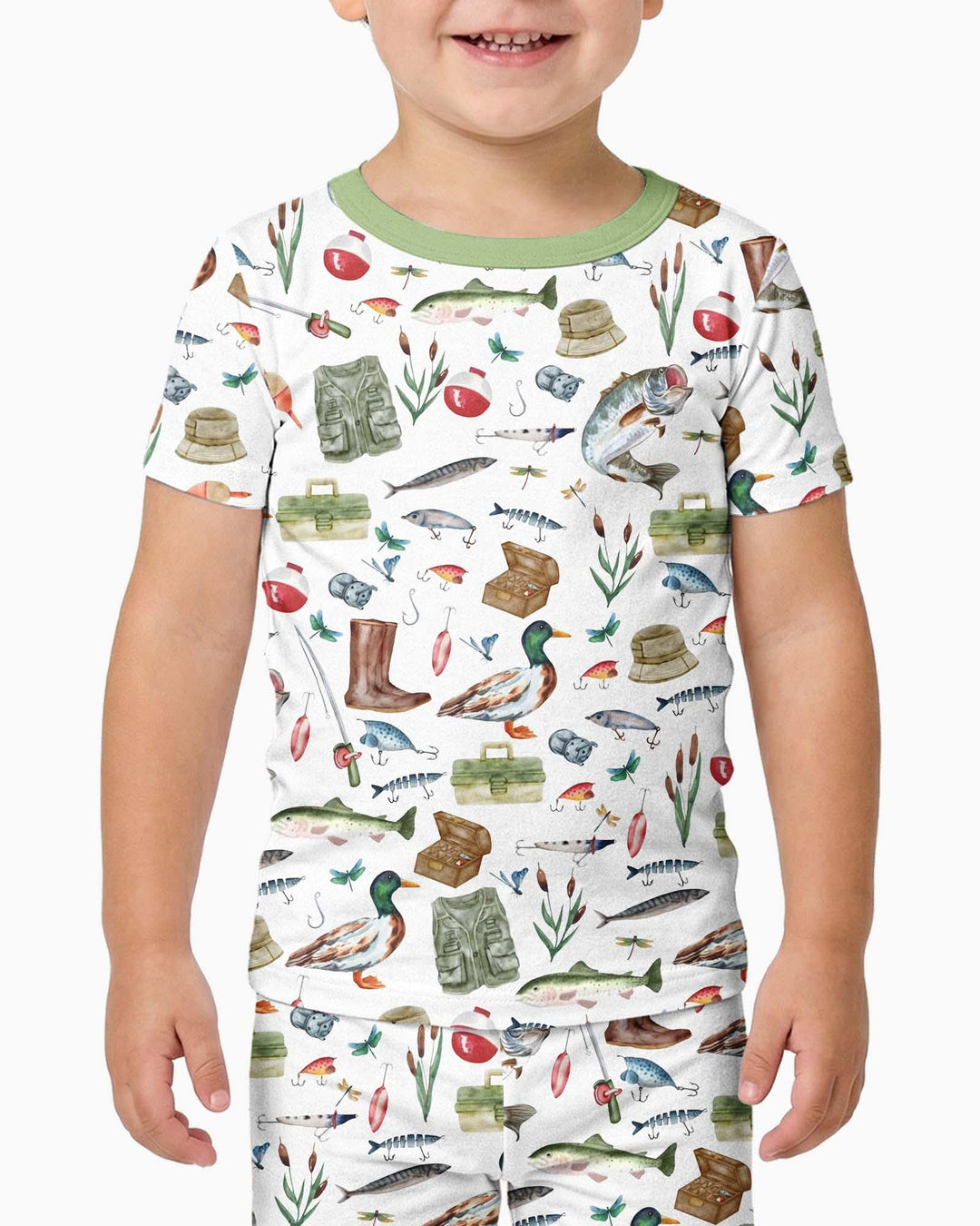 Zweiteiliges, kurzärmliges Pyjama-Set mit Marienkäfern