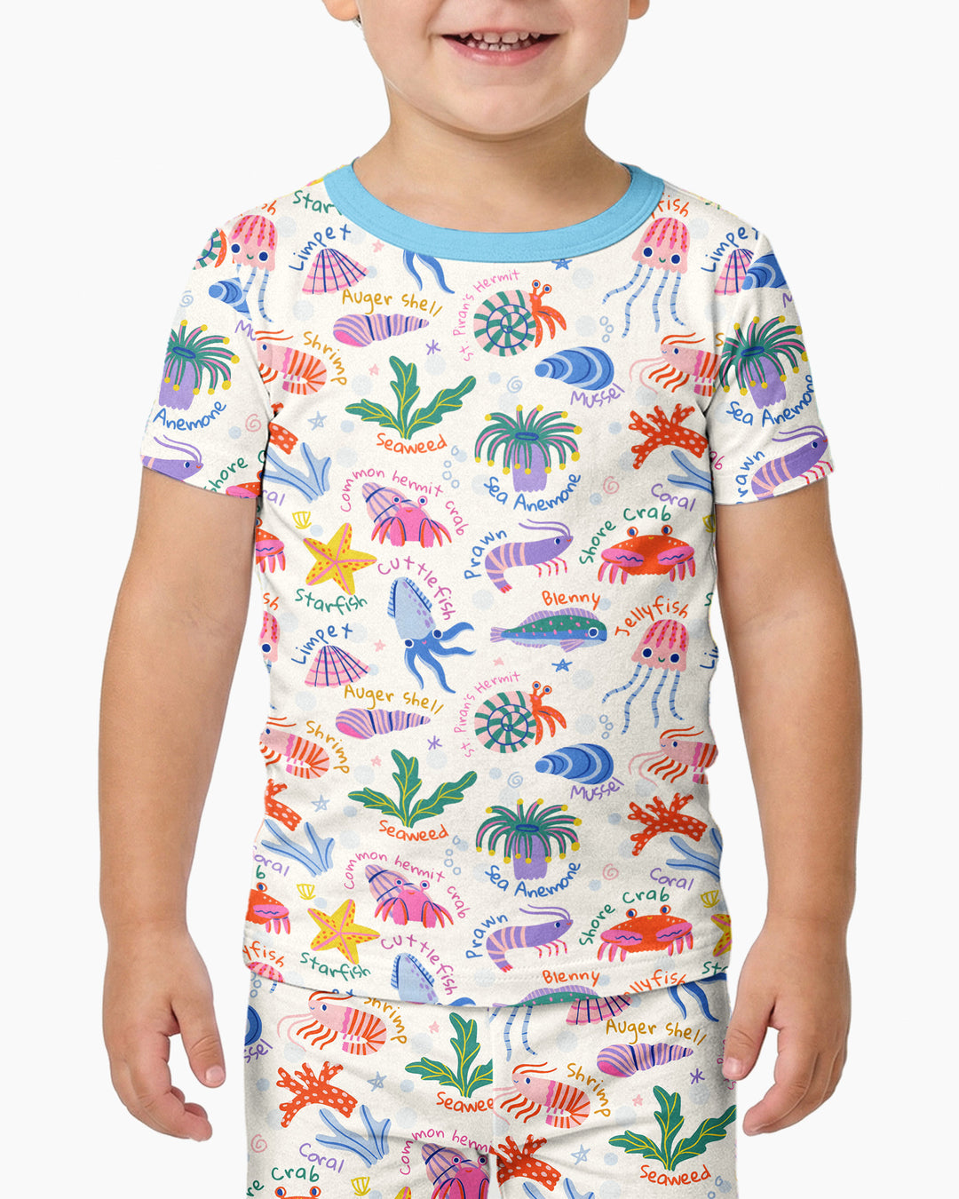 Zweiteiliges, kurzärmliges Pyjama-Set mit Marienkäfern