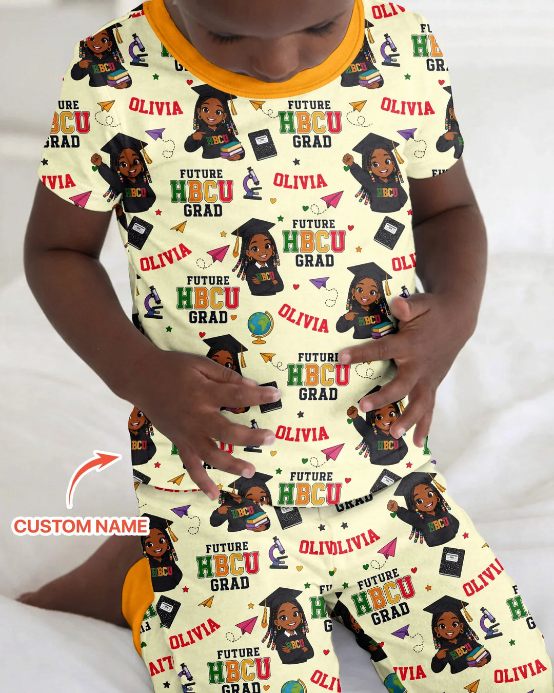 Zweiteiliges, kurzärmliges Pyjama-Set mit Marienkäfern