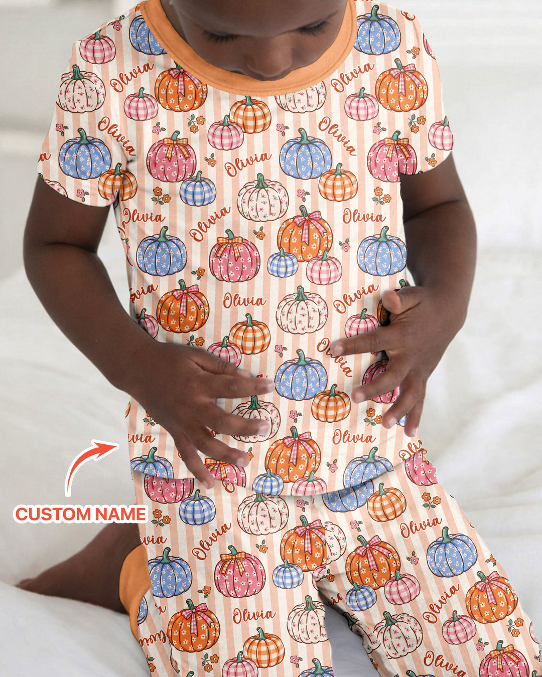 Zweiteiliges, kurzärmliges Pyjama-Set mit Marienkäfern