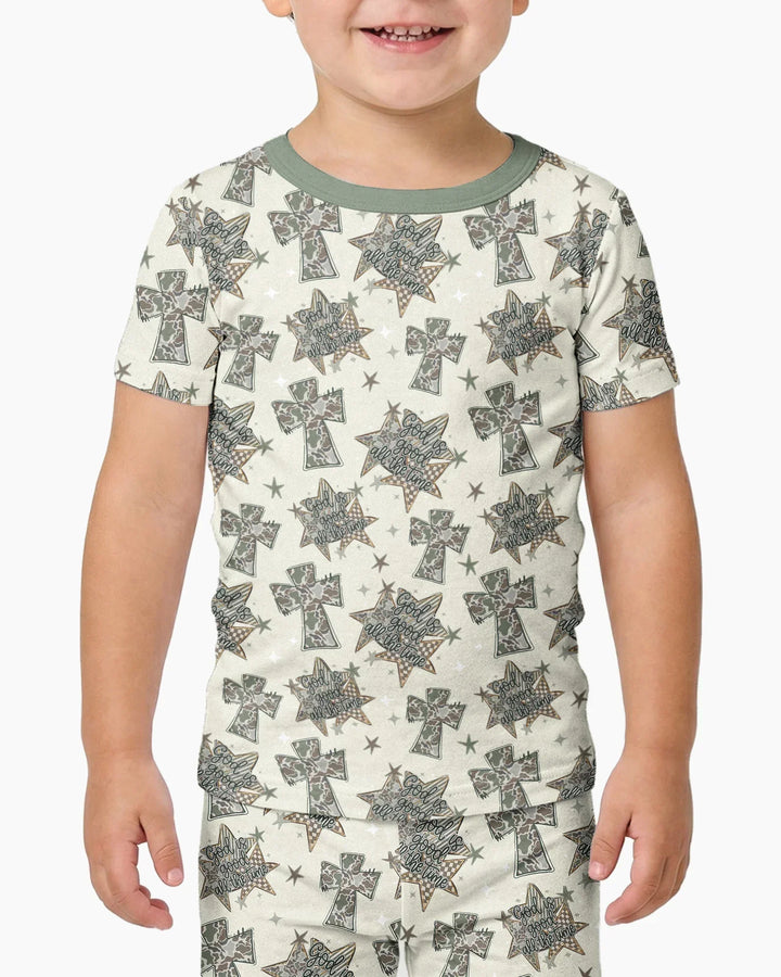 Zweiteiliges, kurzärmliges Pyjama-Set mit Marienkäfern