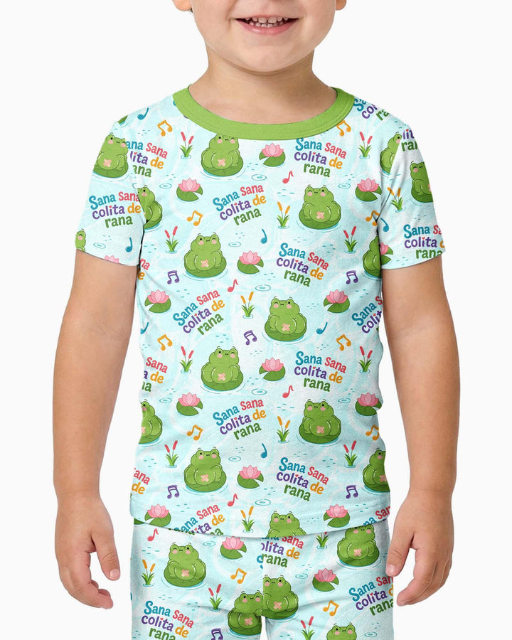 Zweiteiliges, kurzärmliges Pyjama-Set mit Marienkäfern