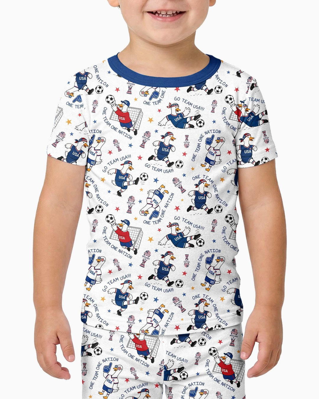 Zweiteiliges, kurzärmliges Pyjama-Set mit Marienkäfern