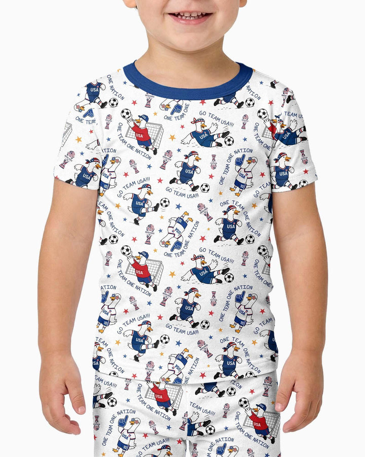 Zweiteiliges, kurzärmliges Pyjama-Set mit Marienkäfern