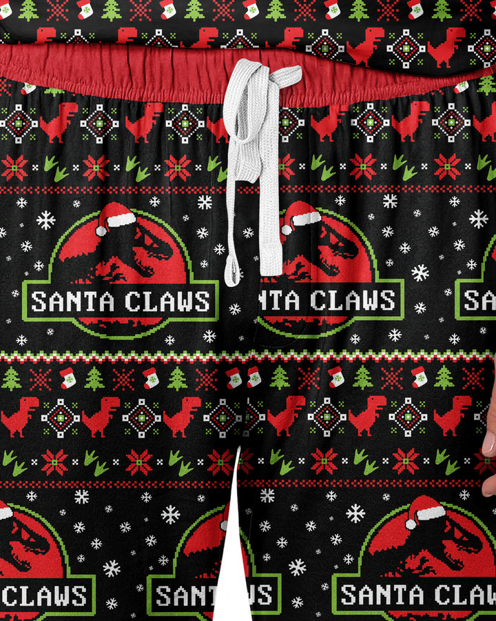 Santa Claws Christmas Bamboo Men's Pajama Set
