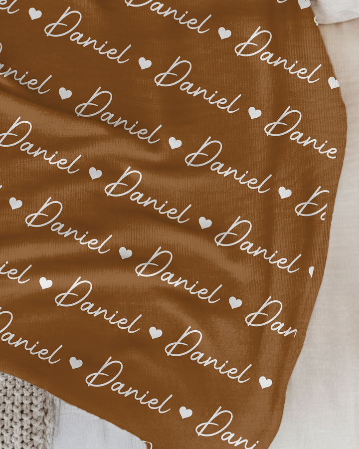 Sweetheart Script Bamboo Blanket