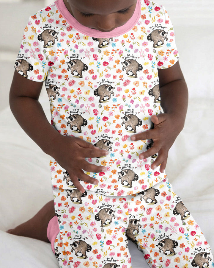 Be A Jimothy Family Matching Bamboo Two Piece Short Sleeve Pajama Set