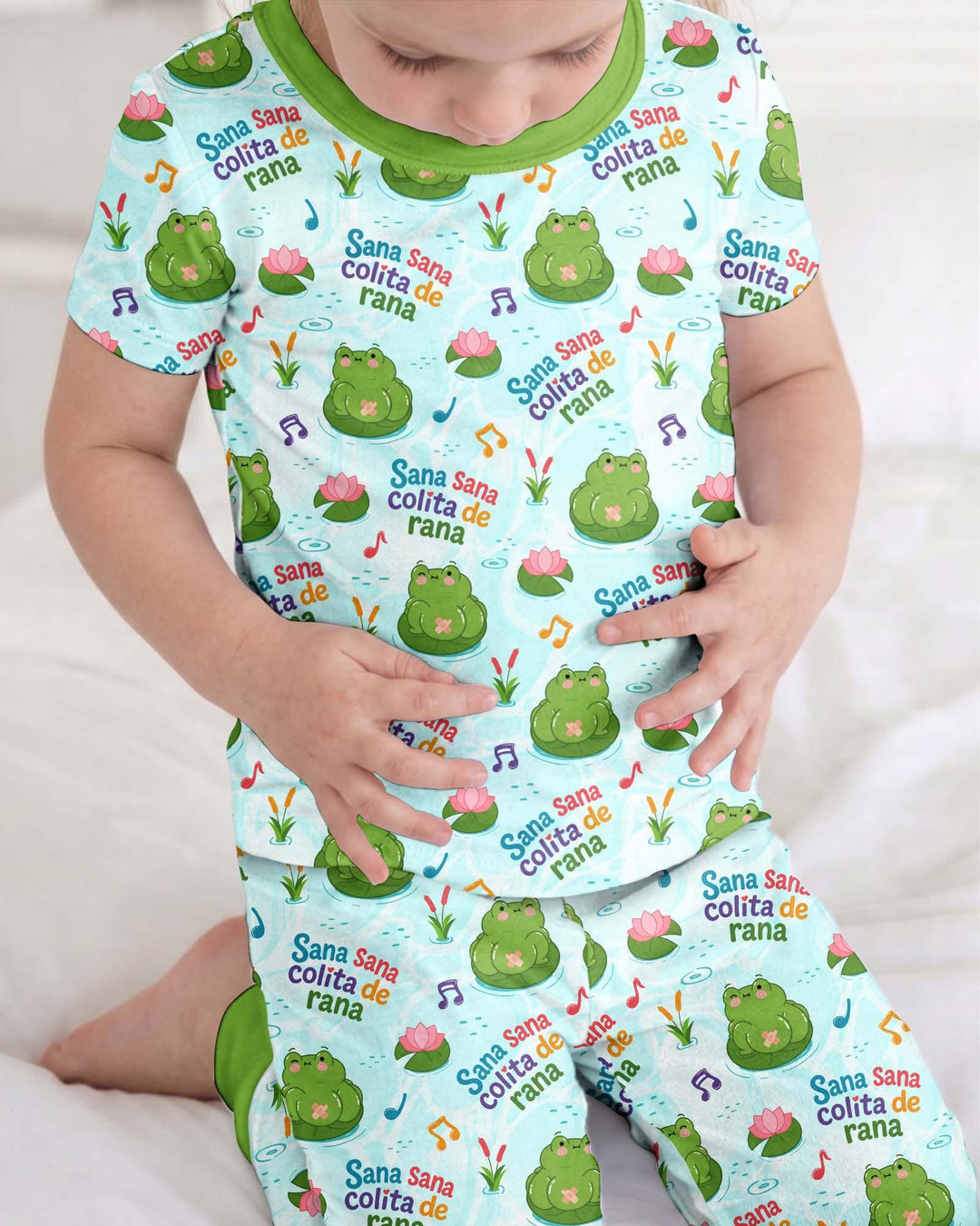 Zweiteiliges, kurzärmliges Pyjama-Set mit Marienkäfern