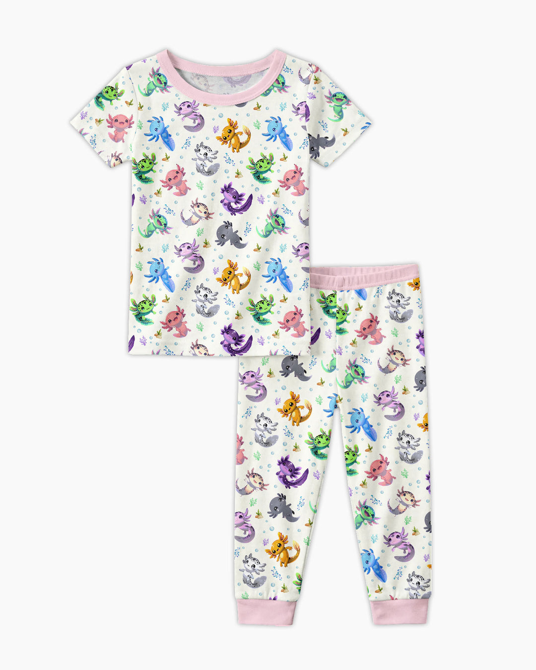 Zweiteiliges, kurzärmliges Pyjama-Set mit Marienkäfern