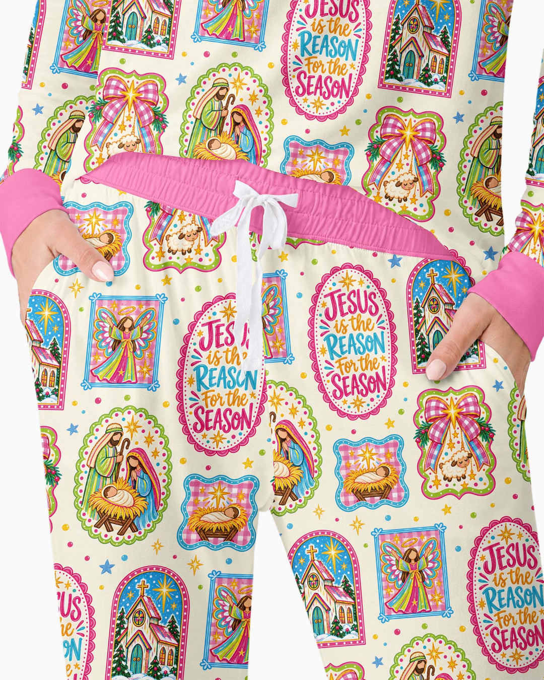 Nativity Jesus Is The Reason Bamboo Women Pajama Set