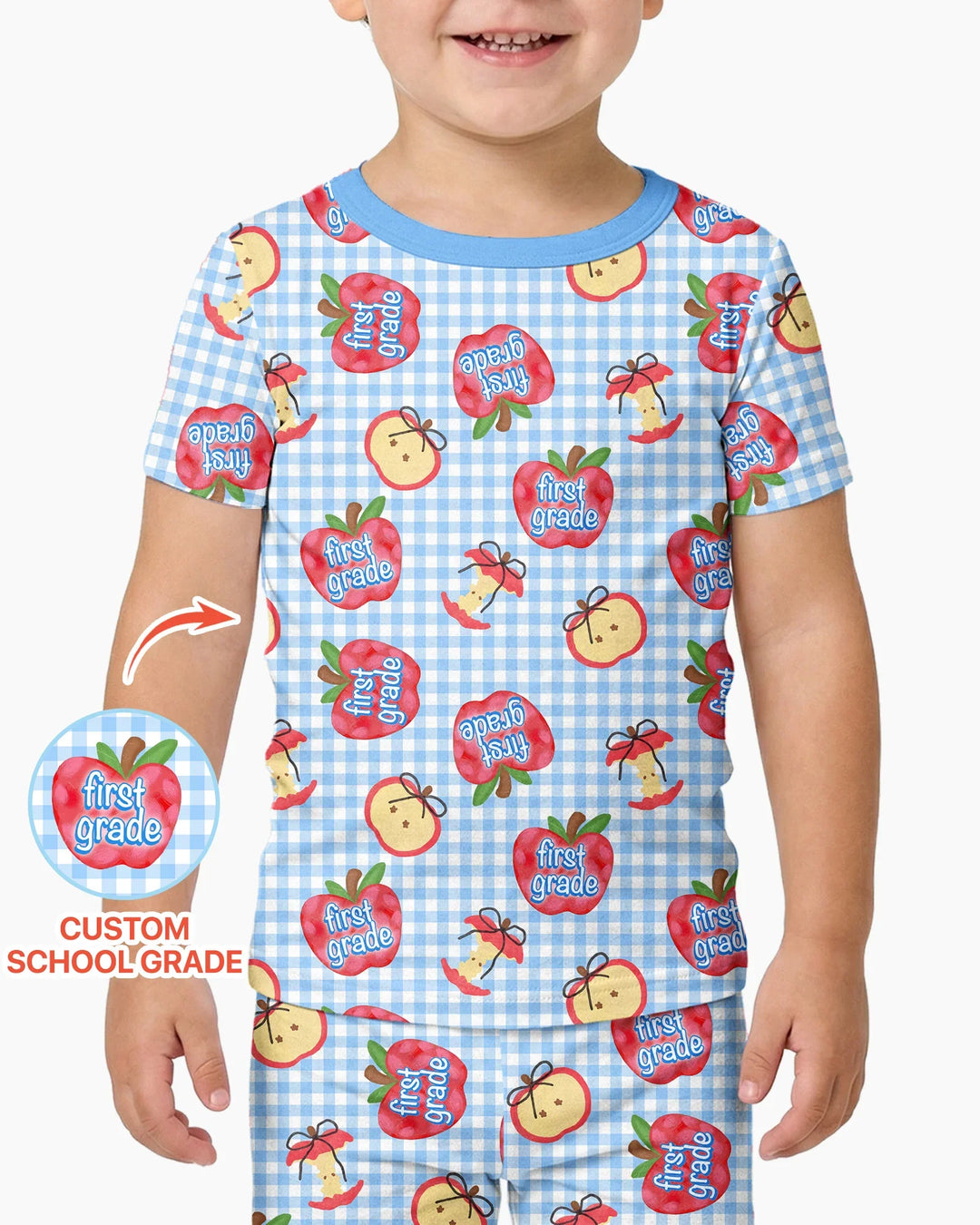 Zweiteiliges, kurzärmliges Pyjama-Set mit Marienkäfern