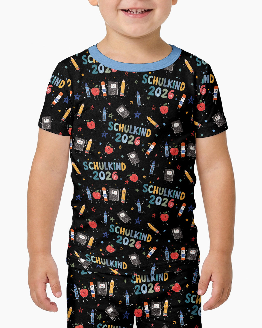 Zweiteiliges, kurzärmliges Pyjama-Set mit Marienkäfern