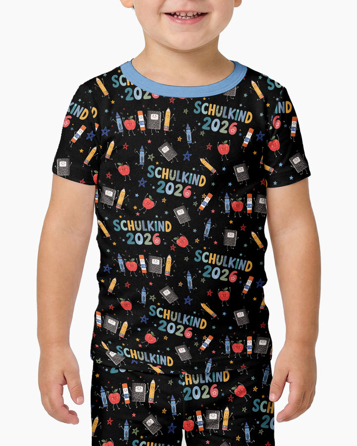 Zweiteiliges, kurzärmliges Pyjama-Set mit Marienkäfern