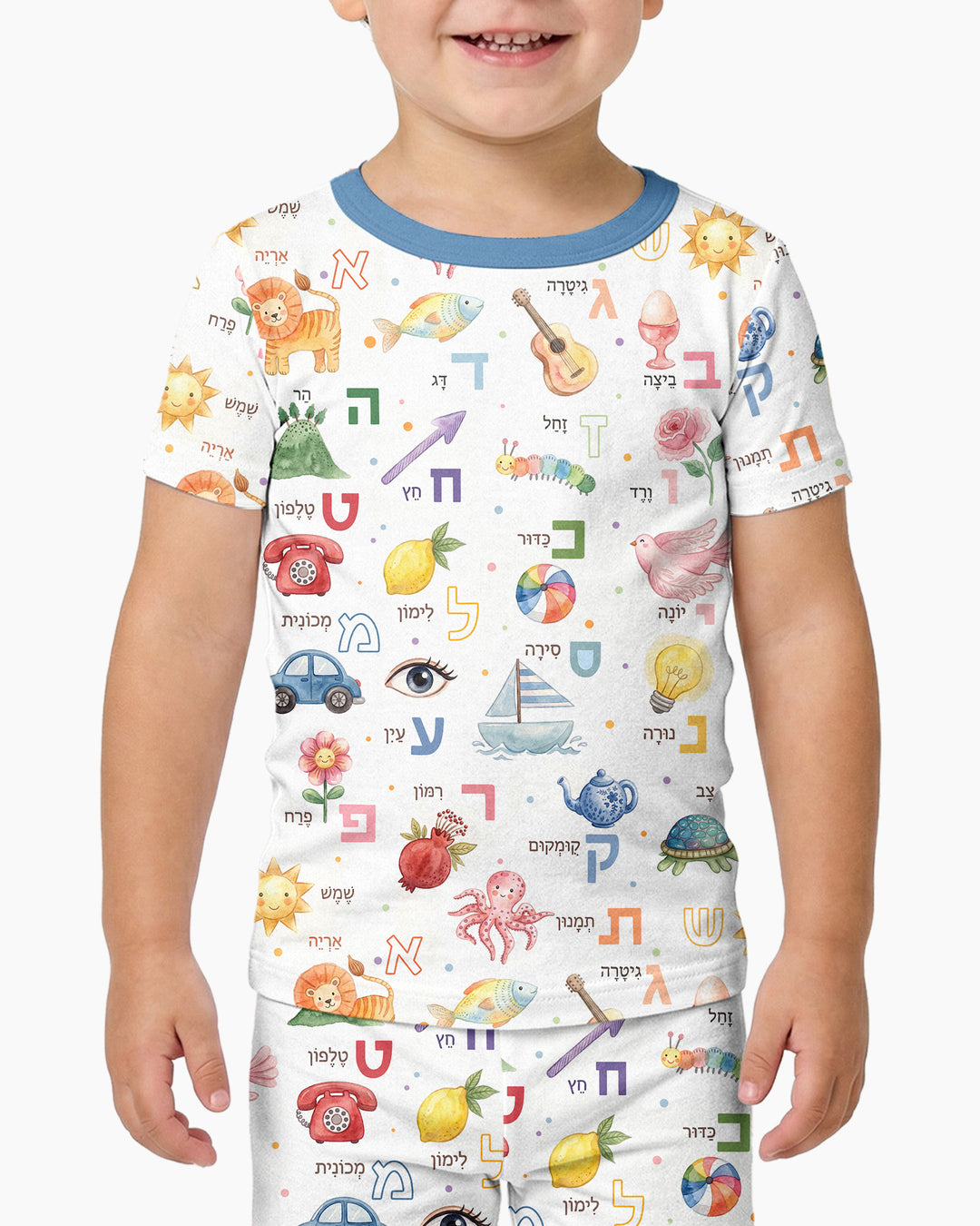 Zweiteiliges, kurzärmliges Pyjama-Set mit Marienkäfern