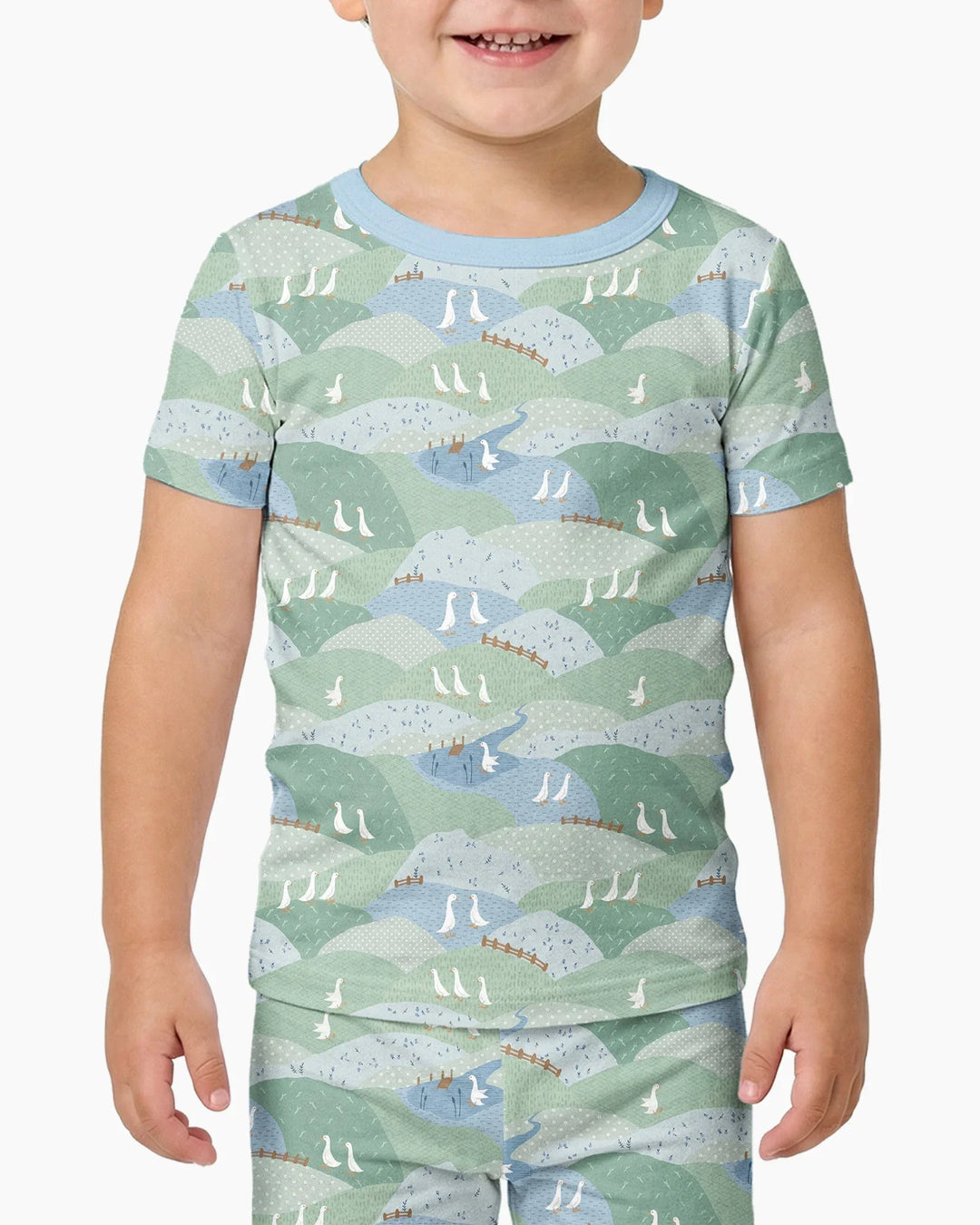 Zweiteiliges, kurzärmliges Pyjama-Set mit Marienkäfern
