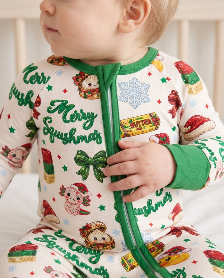 Merry Squishmas Bamboo Convertible Zippy
