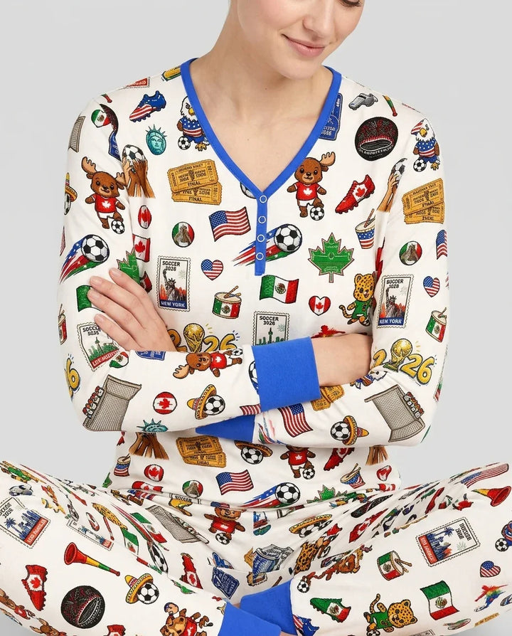 Vorlage Bambus Damen Pyjama Set