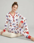 Loves Jesus And America Too Bamboo Women Pajama Set