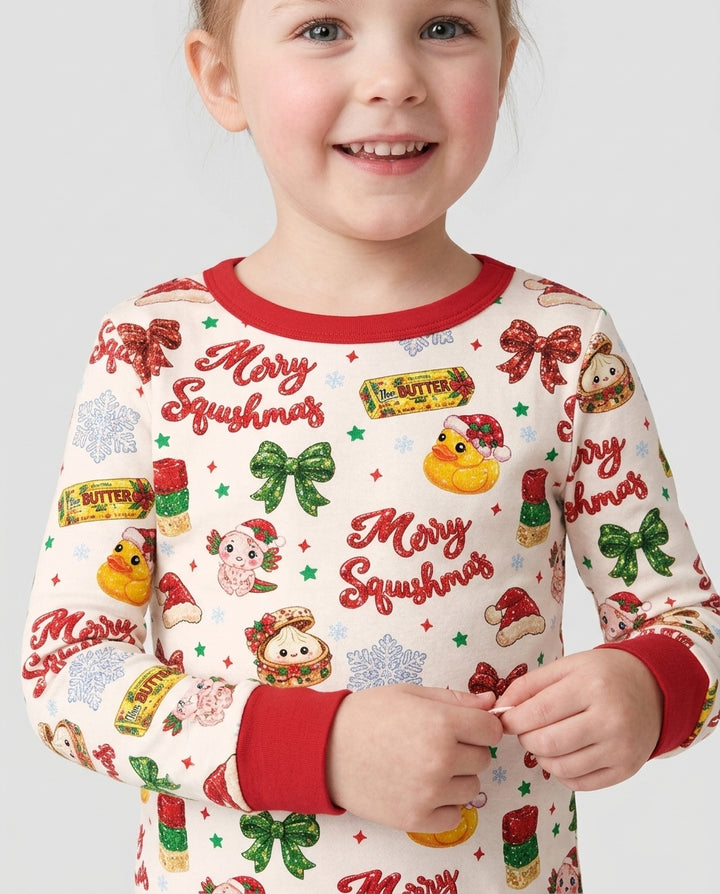 Merry Squishmas Bamboo Two Piece Long Sleeve Pajama Set
