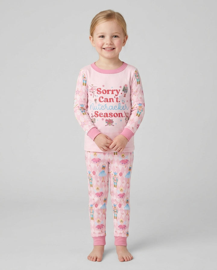 Sorry Can't Nutcracker Season Ballet Christmas Bamboo Two Piece Long Sleeve Pajama Set